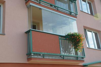 Zasklení balkonu Teplice - červen 2016