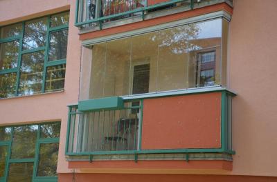 Zasklení balkonu Teplice - červen 2016