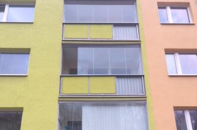 Zasklení balkonu Teplice únor 2017-2