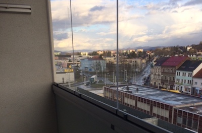 Zasklení balkonu Teplice únor 2017