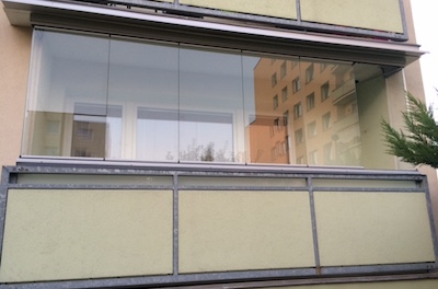 Zasklení balkonu Teplice září 2016