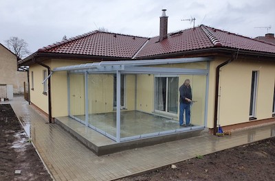Kompletní terasa systému Lumon, Chrášť - březen 2020